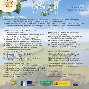 Programa de actividades. Fiesta de la Jara en Flor. 20 de abril del 2024 en Esparragosa de Lares